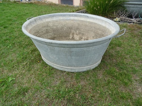 Zinkwanne oval groß - , 90