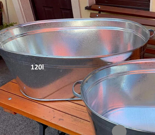 Zinkwanne badewanne groß rund - badewanne,