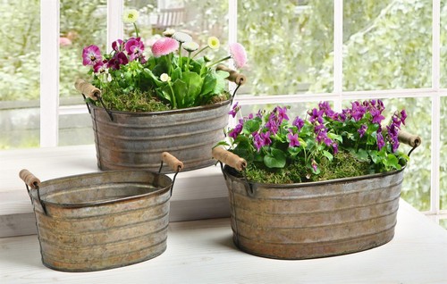 Blumenkasten pflanztopf metall - pflanztopf,