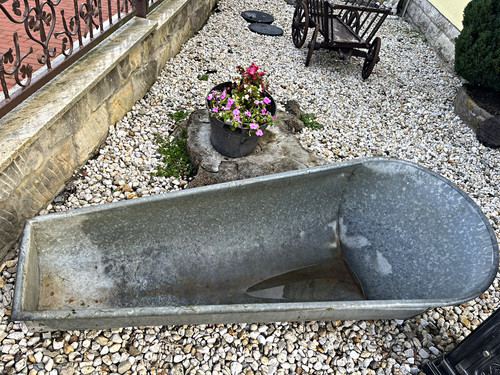 Große alte zinkwanne - große,
