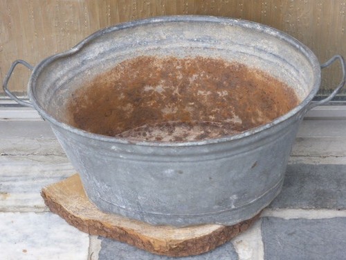 Zinkwanne pflanzwanne groß - zinkwanne,